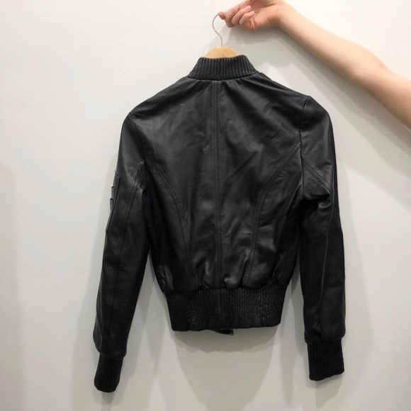 Kenna T 100% Leather Bomber Jacket - Picture 2 of 3